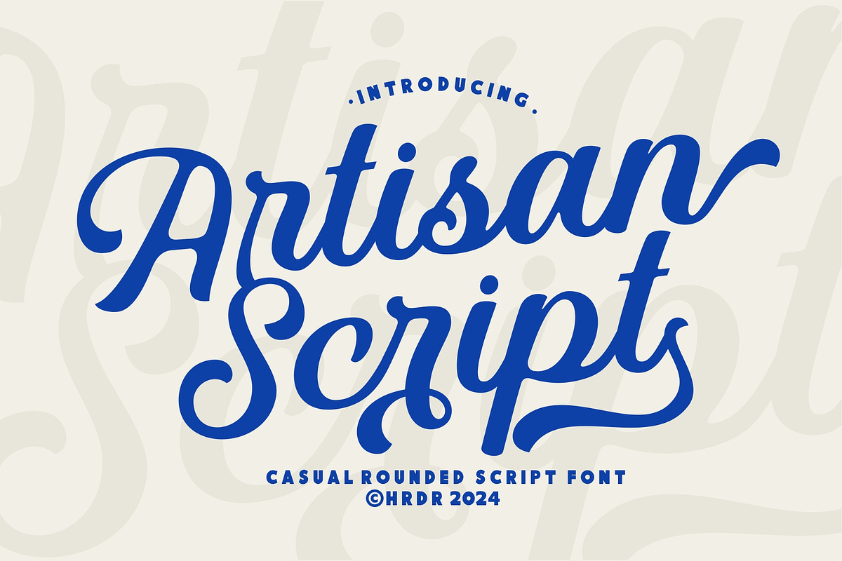 Artisan Script Rounded Casual Font preview