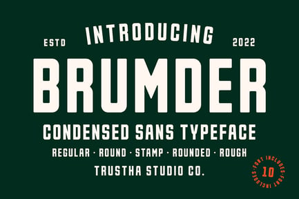 Brumder Font preview