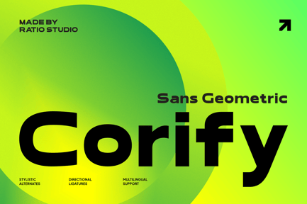 Corify Geometric Sans Serif Font preview