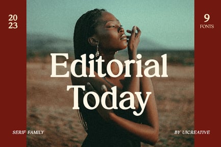 Editorial Today Serif Family Font preview