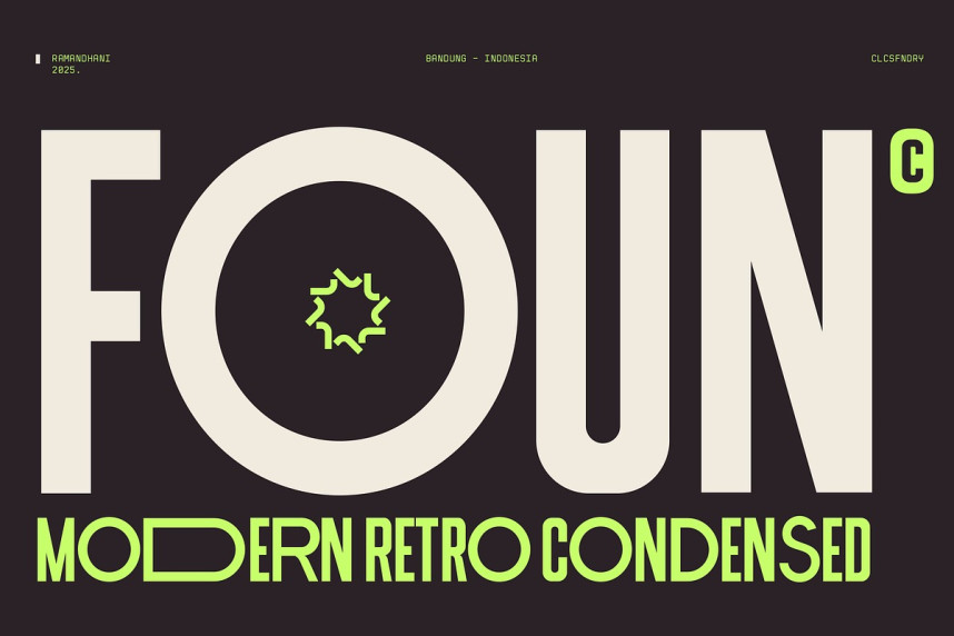 Foun Modern Retro Condensed 01 preview