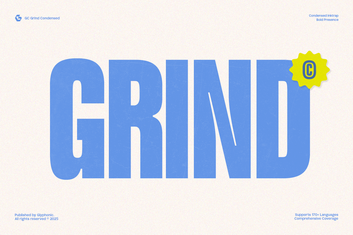 Grind Bold Condensed Fonts preview
