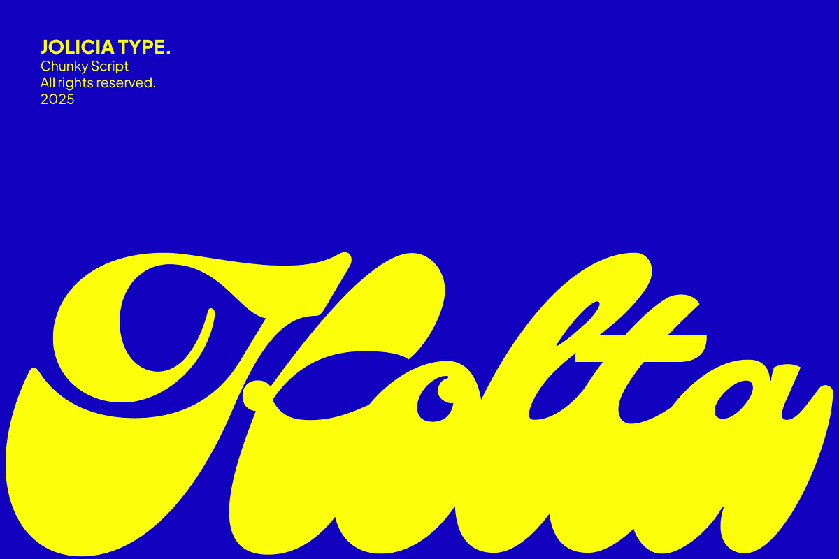 Kolta Bold Chunky Script preview