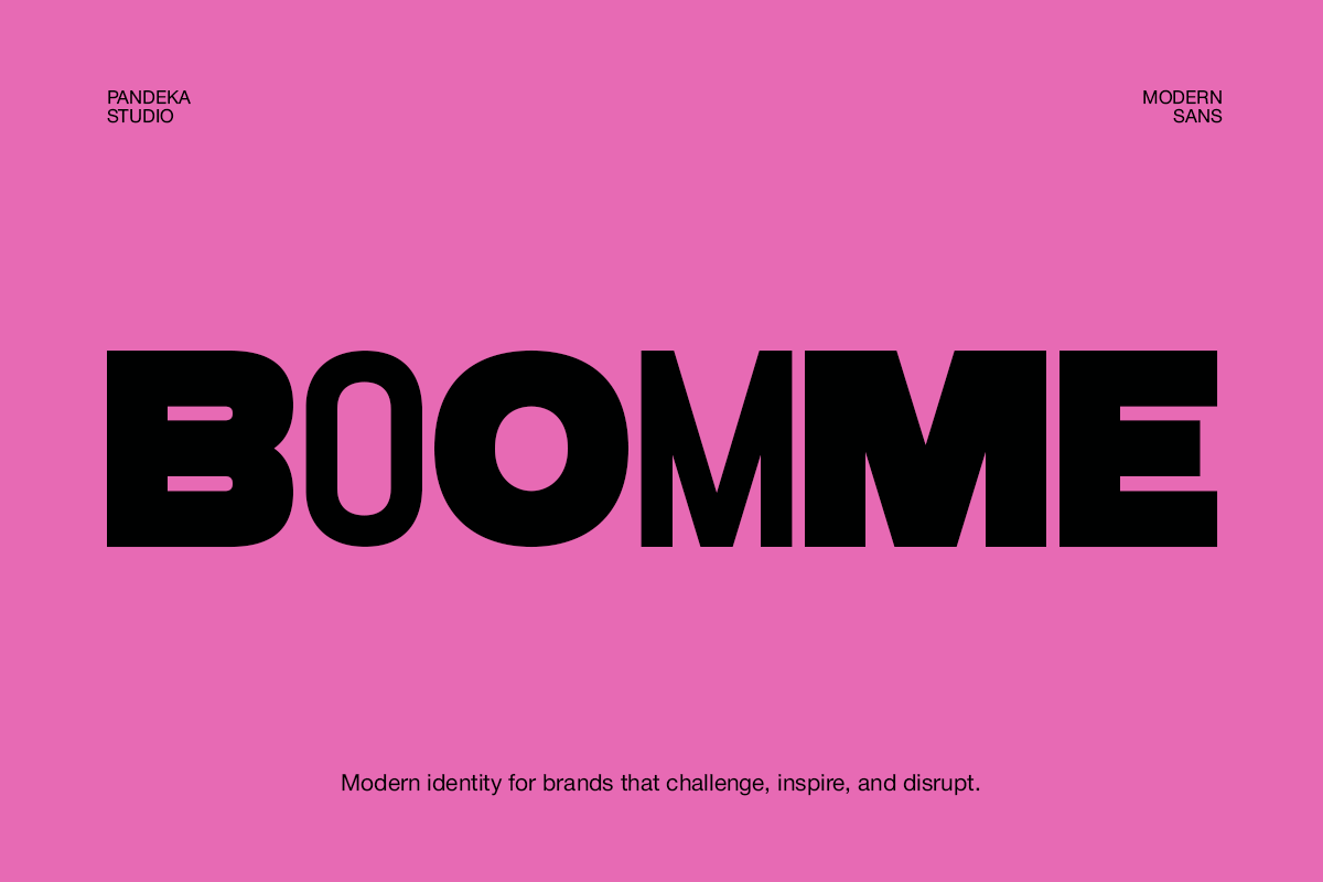 Modern Urban Font Boomme preview
