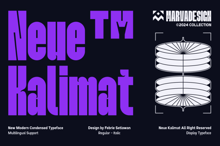 Neue Kalimat A Modern Sans Condensed preview