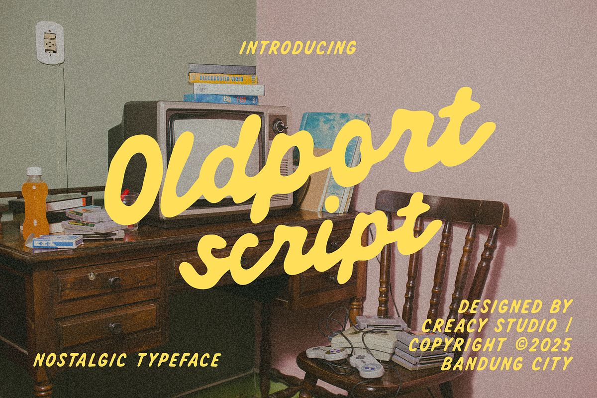 Oldport Script Nostalgic Handwritten Typeface preview