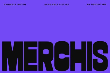 Pc Merchis Modern Brutalism Font preview