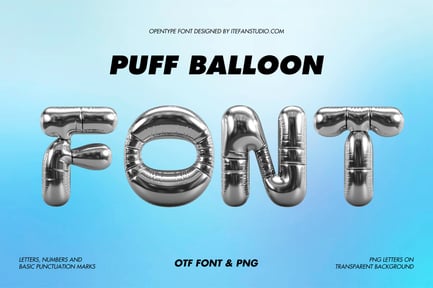 Puff Balloon Font preview