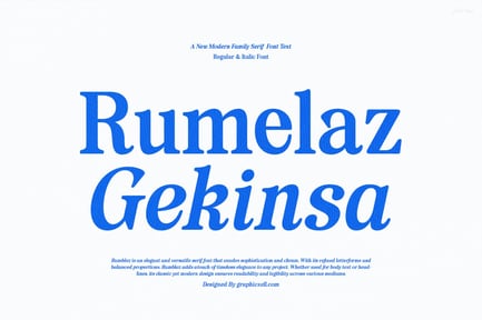 Rumelaz Gekinsa Serif Family Classic Elegant preview