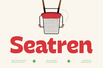 Seatren Bold Sans Display Font preview