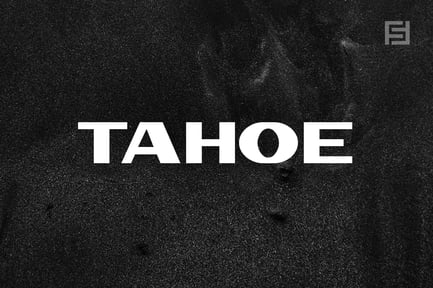 Tahoe Unique Display Typeface preview