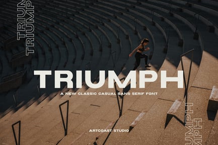 Triumph Sans Serif Wide Font preview