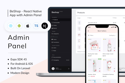 Beshop Beauty Store App With React Next Js preview