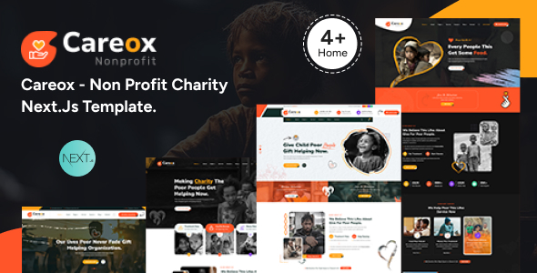 Careox Nonprofit Charity React Next Template preview