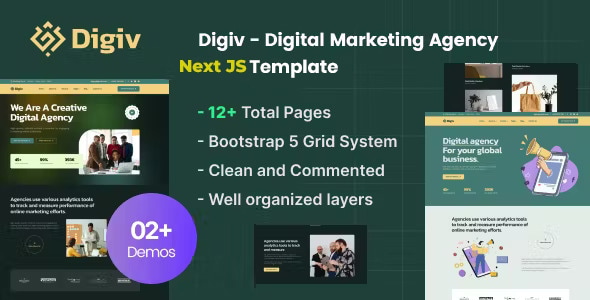 Digiv Digital Marketing Agency Next Js Template preview