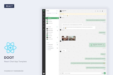 Doot React Chat App Template preview