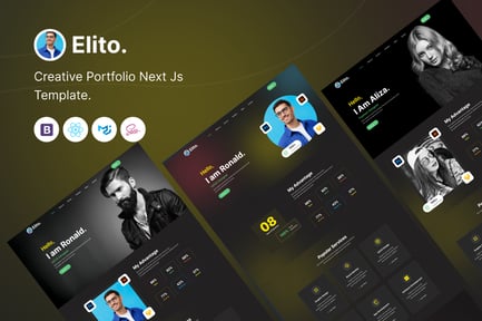 Elito Creative Portfolio Nextjs Template preview
