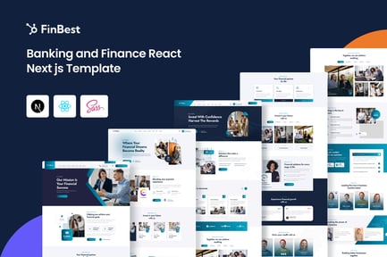 Finbest Banking And Finance React Next Js Templa preview