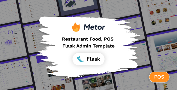 Flask Restaurant Food Admin Template preview