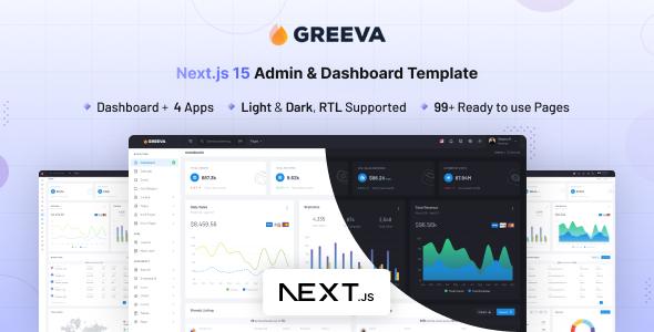 Greeva Next Js Admin Dashboard Template preview