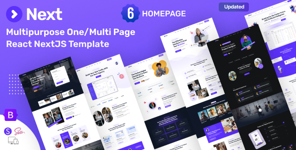 Next Multi Purpose React Nextjs Template preview