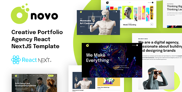 Onovo React Next Js Creative Portfolio Template preview