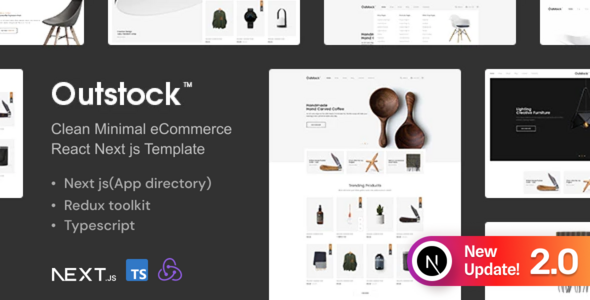 Outstock Ecommerce React Next Js Template preview