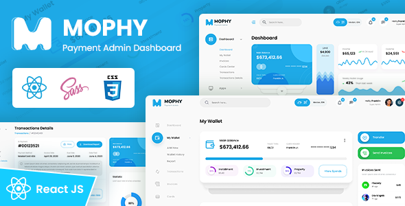 Payment React Redux Admin Dashboard Template preview