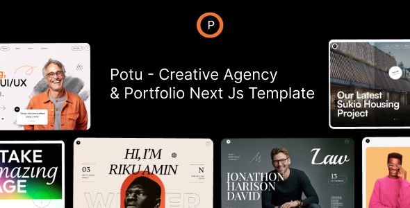 Potu Creative Agency Portfolio Next Js preview