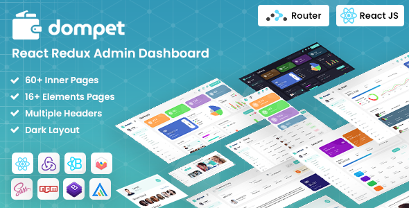 React Redux Payment Admin Dashboard Template preview