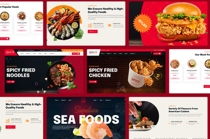Restaurant Fast Food Nextjs Template Fresheat preview