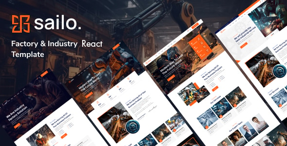 Sailo Factory Industry Next Js Template preview