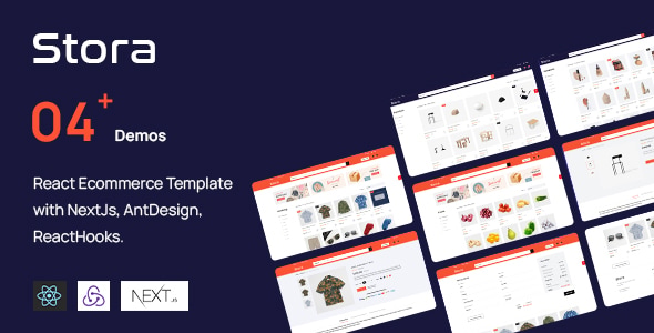 Stora React Ecommerce Nextjs Reacthooks preview