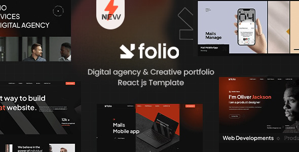 Webfolio Creative Portfolio React Js Template preview