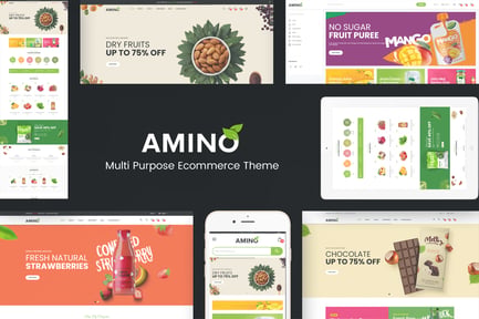 Amino Organic Multipurpose Prestashop Theme preview