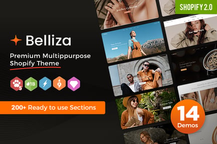 Belliza Multipurpose Ecommerce Shopify Theme preview