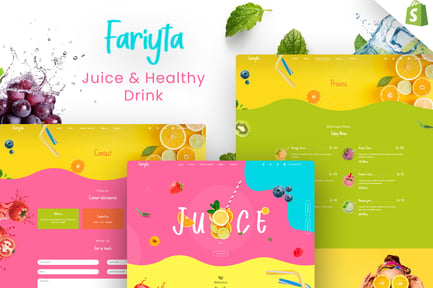 Faryita Juice Shop Health Drinks Shopify Store preview