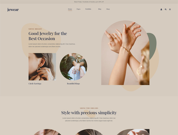 Jewellrywear Ecommerce Elementor Template Kit preview