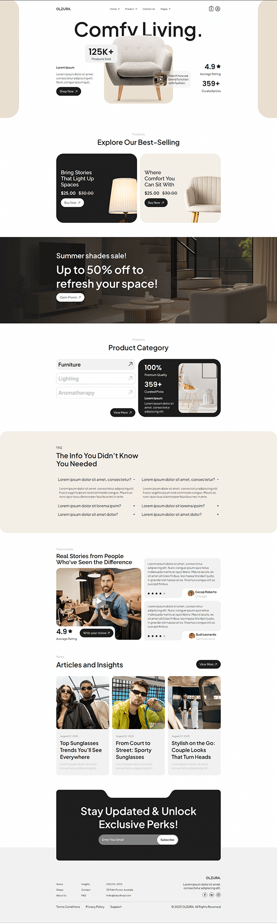 Olzura Multipurpose Woocommerce Store Elementor preview