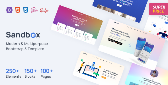 Sandbox — Modern & Multipurpose WordPress Theme preview